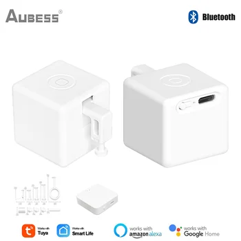 1-10 шт. Tuya Bluetooth Smart Touch Fingerbot Plus USB Перезаряжаемый Переключатель С Кнопкой-Толкателем Через Alexa Google Home Alice