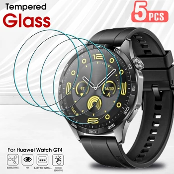 1/5шт Закаленное Стекло Высокой Твердости Для Huawei Watch GT 4 Протектор Экрана 41 мм 46 мм Удобная для корпуса Защитная Пленка для GT4 GT 4