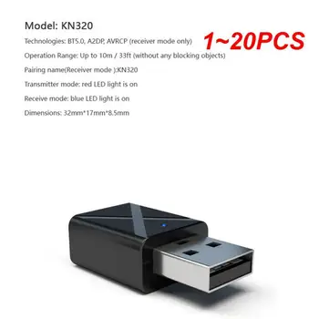 1 ~ 20ШТ 5.0 Bluetooth Аудиоприемник передатчик Мини 3,5 мм AUX Разъем Стерео Bluetooth передатчик для телевизора ПК автомобиля USB Беспроводной