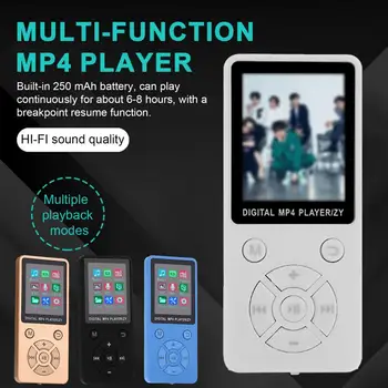 1 комплект MP4-плеера Портативный музыкальный проигрыватель, совместимый с Bluetooth, с несколькими режимами воспроизведения видеоигр в FM-диапазоне