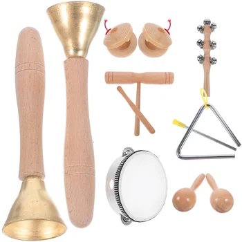1 комплект Детский ударный инструмент Обучающий музыкальный инструмент Деревянный музыкальный инструмент