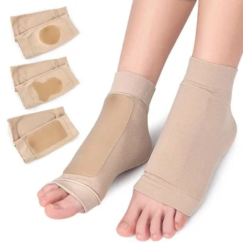 1 пара носков от подошвенного фасциита, рукава, Гелевые носки, Защита для ног, Обезболивание, Профилактика трещин, Увлажнение, Уход за удалением омертвевшей кожи.