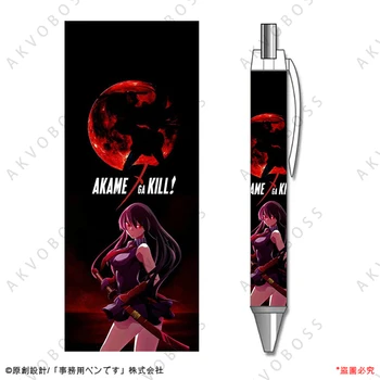 1 шт. Гелевая ручка Akame Ga KILL Demon Girl с рисунком Аниме, Черная Заправка, Подарок для начальной школы, Канцелярские принадлежности для студентов