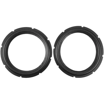 10-дюймовый перфорированный резиновый динамик с поролоновым краем, кольца для сабвуфера, запасные части для ремонта динамиков (черный) (2 шт.)