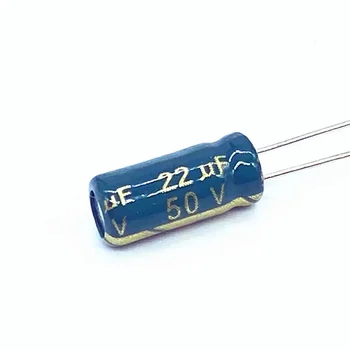10 шт./лот алюминиевый электролитический конденсатор 50 В 22 МКФ размер 5*11 22 МКФ 20%