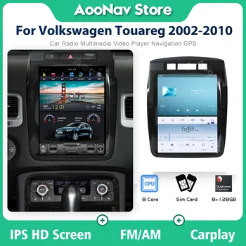 128 ГБ Автомобильное радио Qualcomm Для Volkswagen VW Touareg 2010-2017 Android Беспроводной Carplay GPS Навигация Мультимедийное Головное Устройство Tesla
