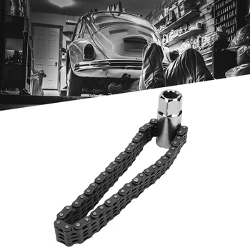 14 см сверхмощный цепной Ключ для снятия масляного фильтра Универсальные Инструменты для ремонта автомобилей