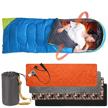 198 * 60 мм Наружный USB-нагревательный коврик для сна, 5 зон нагрева, Регулируемая температура, электрический коврик с подогревом для кемпинга, коврик для палатки