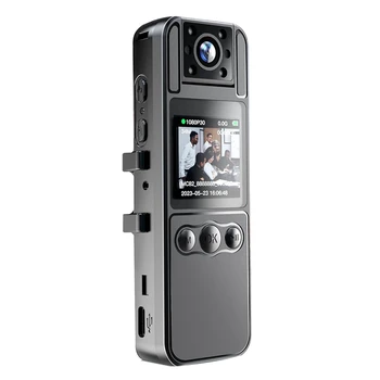 1Set Body Camera Recorder, Портативная Носимая Полицейская Камера Для Тела 1080P HD Запись 1.4 In Screen Recorder + Ночное Видение