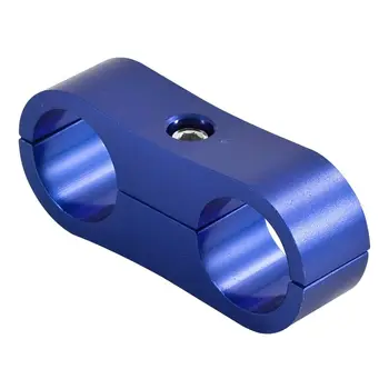 1ШТ Синий AN4 плетеный масляный топливный водяной шланг Зажим для линии сепаратора Разделительный зажим 12 мм адаптер кронштейн для маслопровода
