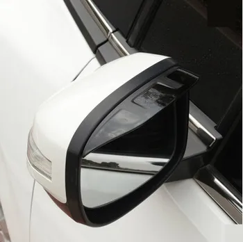 2 шт./компл. ABS Черное Зеркало Заднего Вида От Дождя Для Бровей Защитная Крышка Шестерни Наклейка для Honda Vezel HRV HR-V XRV 2014 2015 Аксессуары