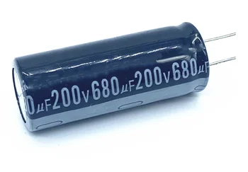2 шт./лот 680 МКФ 200 В 680 мкФ алюминиевый электролитический конденсатор размер 18*50 200 В 680 МКФ 20%