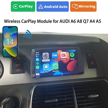 2023 Новейший Интерфейс Apple Map GPS CarPlay Android Auto Interface для AUDI 2G MMI A4 A5 A6 A8 Q7 2004-2011 Old Work Car Play Android