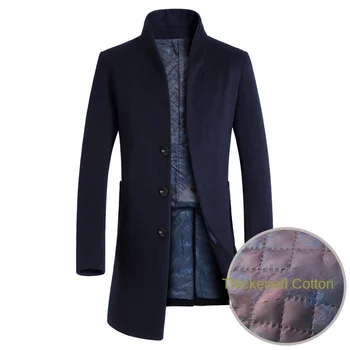 2023 Новое мужское шерстяное пальто, популярный повседневный тренч в Европе и Америке, коммерческая одежда, куртки