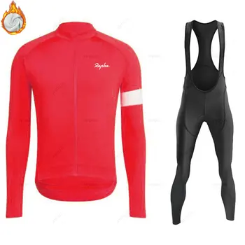2024 Rapha Winter Thermal Fleece Set, Велосипедная одежда, Мужской Трикотаж, Спортивная одежда для верховой езды, MTB, Полукомбинезон, Теплые Ropa Ciclismo