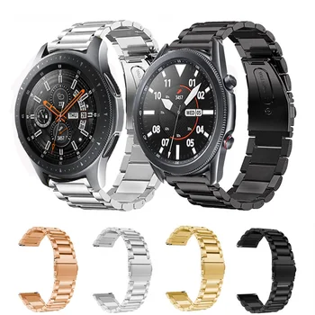 20мм 22мм Браслет Из Нержавеющей Стали Для Samsung Galaxy Watch 3 45мм 41мм Ремешок Металлический Ремешок Для Galaxy 42мм 46мм/Active 2 Ремешок Для Часов
