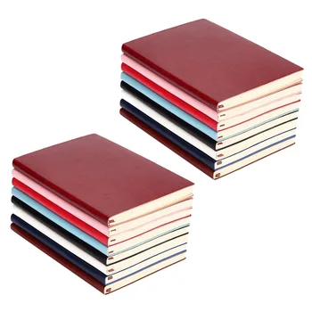 2X6 цветов в случайной мягкой обложке из искусственной кожи, записная книжка для записей, дневник на 100 страниц с подкладкой