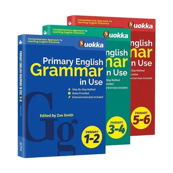 3 книги / комплект на английском языке, оригинал импортирован | 3 Тома учебника грамматики английского языка для начальной школы Сингапура 1-6 класс
