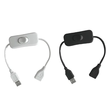 30 СМ USB-Кабель С переключателем USB2.0 Кабель-адаптер От Мужчины к Женщине Удлинитель для Клавиатур Мышь USB Вентилятор Лампы Подача Питания