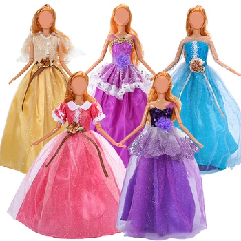 30 см Кукольная одежда, платье принцессы с шлейфом, Свадебное платье невесты для куклы, Аксессуары, Игрушки, украшения для дома