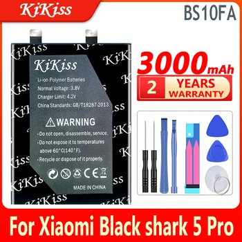 3000 мАч Батарея KiKiss BS10FA Для Аккумуляторов мобильных Телефонов Xiaomi Black shark 5 Pro 5Pro Blackshark PAR-A0 KTUS-A0