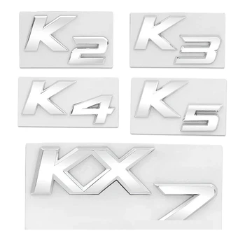 3D Металлические Черные Хромированные Автомобильные Буквы Для Kia K2 K3 K4 K5 KX7 Логотип Багажник Эмблема Значок Наклейки 2013 2014 2016 2017 2018 Аксессуары