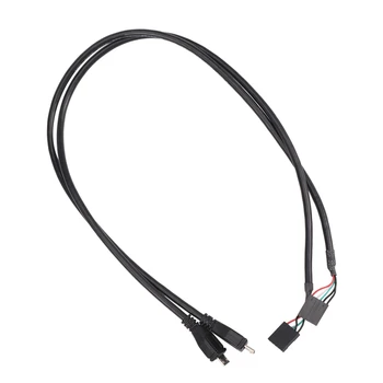 (4 упаковки) 50 см 5-контактный разъем материнской платы к разъему Micro-USB-адаптера Dupont Extender Cable (5Pin / Micro-USB)