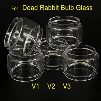 5 шт. Сменная мини-лампа с пузырьковыми стеклянными чашками для мертвого Кролика V3 V2 V1 Трубка из толстого СТЕКЛА Прозрачная