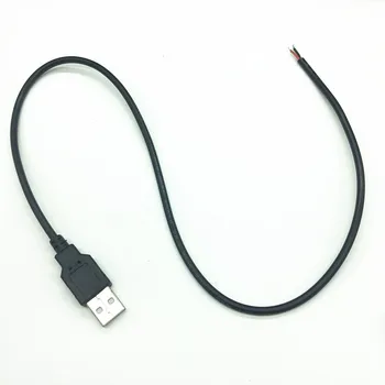 50 см 100 СМ USB LED Соединительная Кабельная линия 2pin USB Разъем Питания Соединительные Провода для DC5V Одноцветных Светодиодных Лент