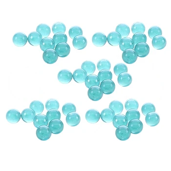 50 шт Мраморных шариков 16 мм Стеклянные шарики Knicker Glass Balls Decoration Color Nuggets Toy Светло-голубой