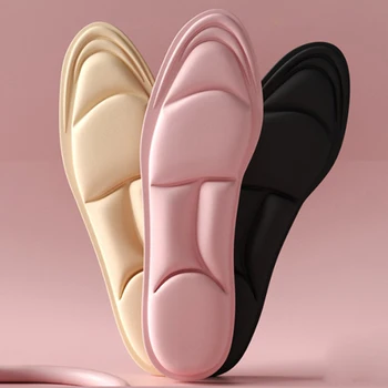 5D Массажные стельки из пены с эффектом памяти для подошвы обуви, Дышащая подушка, спортивные стельки для бега Для ног, Ортопедические стельки