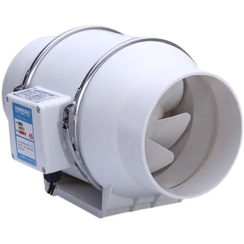 6-дюймовые вытяжные вентиляторы 220 В, домашний бесшумный встроенный вентилятор для воздуховодов, Вытяжная вентиляция в ванной, Кухня, туалет, Настенный вентилятор для очистки воздуха