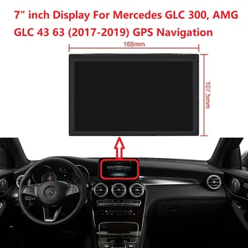 7-дюймовый дисплей для Mercedes GLC 300, AMG GLC 43 63 (2017-2019) Ремонт ЖК-экрана GPS-навигации
