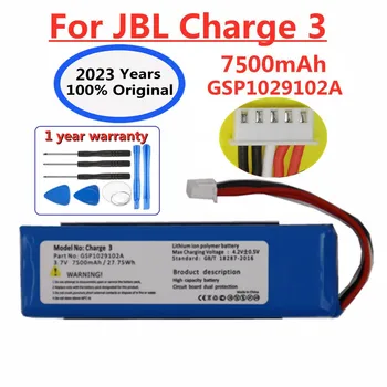 7500mAh 100% Оригинальная аккумуляторная батарея для замены динамика JBL Charge 3 Charge3 CS-JML330SL Special Edition Bluetooth Audio Bateria