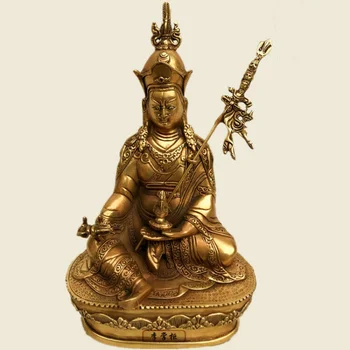 8,2 “Статуи Бога Падмасамбхавы Гуру Ринпоче, бронзовый Будда буддизма с позолотой