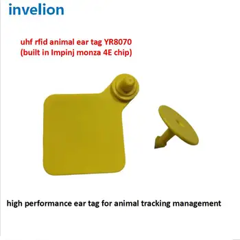 860-960 высокочастотная RFID-бирка для животных для отслеживания крупного рогатого скота, подсчета времени кормления.