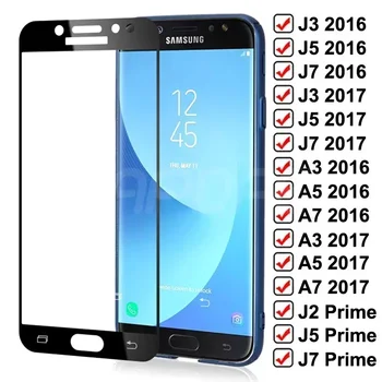 99D Закаленное Стекло для Samsung Galaxy J3 J5 J7 A3 A5 A7 J2 J4 J7 Core J5 Prime S7 Защитная Стеклянная пленка Для экрана
