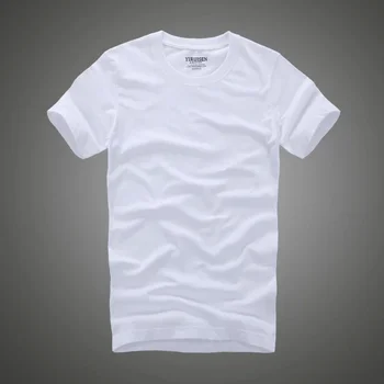 A3158 хлопковая однотонная футболка мужская с коротким рукавом camiseta