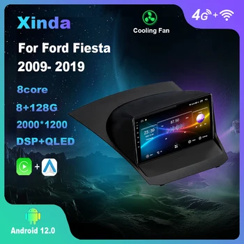 Android 12.0 Для Ford Fiesta 2009-2019 Мультимедийный плеер, автомагнитола, GPS, Carplay, 4G, Wi-Fi, DSP, Bluetooth