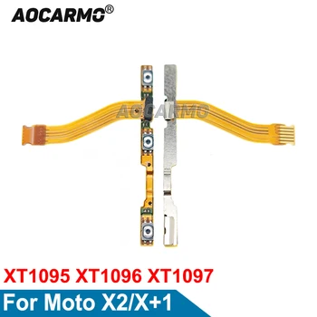 Aocarmo Для Motorola Moto X2 X + 1 Кнопка Включения/Выключения Увеличения/Уменьшения громкости Гибкий кабель Запасные Части XT1095 XT1096 XT1097