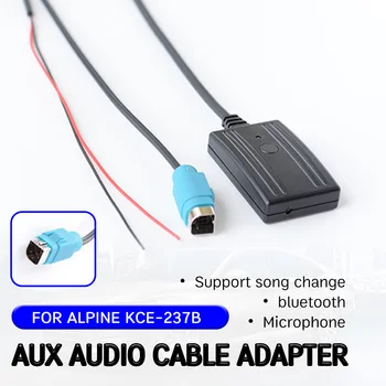 bluetooth Aux Приемник Кабельный Адаптер для KCE-237B с микрофоном Громкой связи Hifi беспроводной аудиоинтерфейс для Alpine 2009 + CDE-W203Ri
