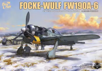 Border BF-003 1/35 Focke-Wulf FW190A-6 с WGr.21 и полным двигателем и вооружением Внутри