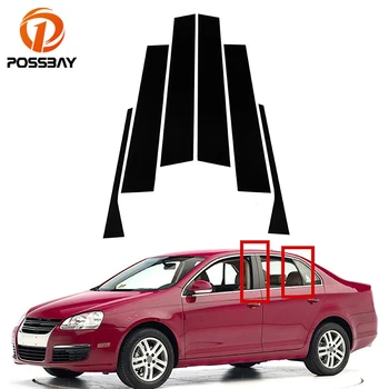 Car Pillar Posts Window Molding Cover Trims Decoration for VW Jetta MK5 Sedan 2006 2007 2008 2009 2010 Фольксваген джетта