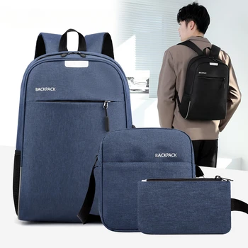 CEAVNI Набор рюкзаков из 3 предметов для мужчин, новый модный многофункциональный рюкзак для отдыха, деловой рюкзак, USB Компьютерная сумка, студенческая сумка