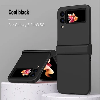 Floveme Для Samsung Z Flip 3 Чехол Роскошный Карамельный Цвет Тонкие На Ощупь Задние Крышки Для Galaxy Z Flip 3 5G 2021 Противоударный Чехол