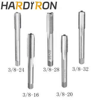 Hardiron 3/8-16 3/8-20 3/8-24 3/8-28 3/8-32 Набор метчиков и штампов правосторонний, метчики с резьбой HSS и круглые штампы