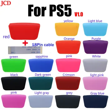 JCD 1 шт Цветная пластиковая сменная сенсорная панель Soft Touch, изготовленная на заказ сенсорная панель и 18-контактный кабель для контроллера PS5