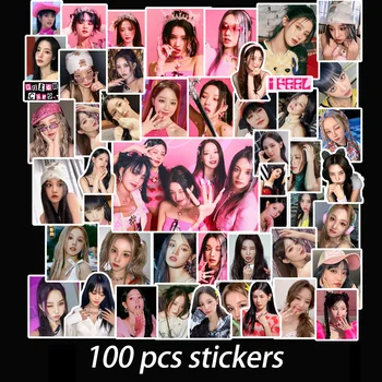 Kpop Idol 100 шт./компл. Наклейки GIDLE 2023 I FEEL Minnie Decorate Stickers