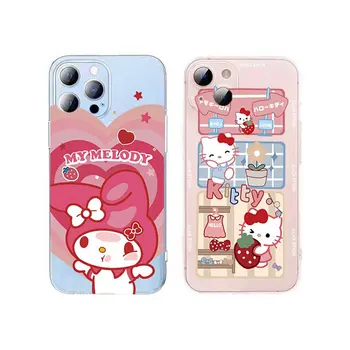 Melody Kuromi Kitty Cat Tpu Чехол Для Xiaomi 13 12T 12C Mi 12 Lite POCO F5 X3 GT X4 C55 M3 M4 Pro F3 F4 GT Redmi K50 Ultra Cover