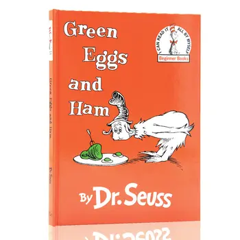 MiluMilu Green Eggs And Ham Dr Seuss Оригинальная детская книга с картинками на английском языке в твердом переплете